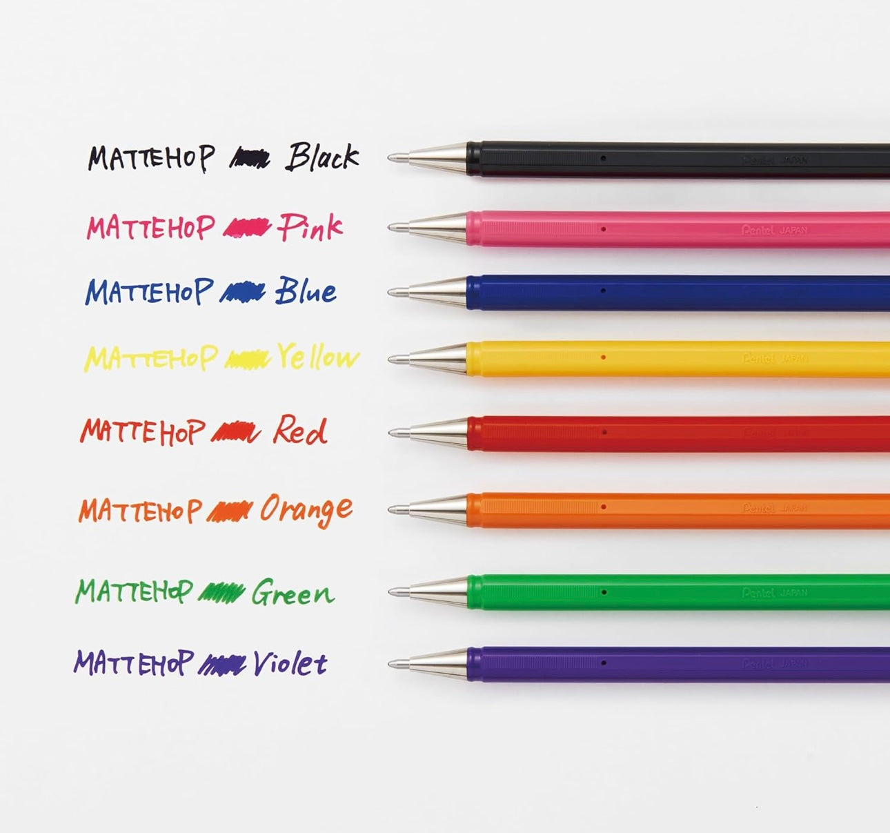 Pentel Mattehop Pens Singles Pink