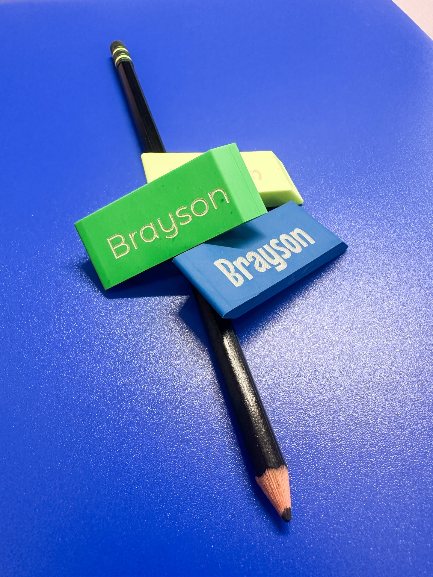Personalized Erasers 3 pack