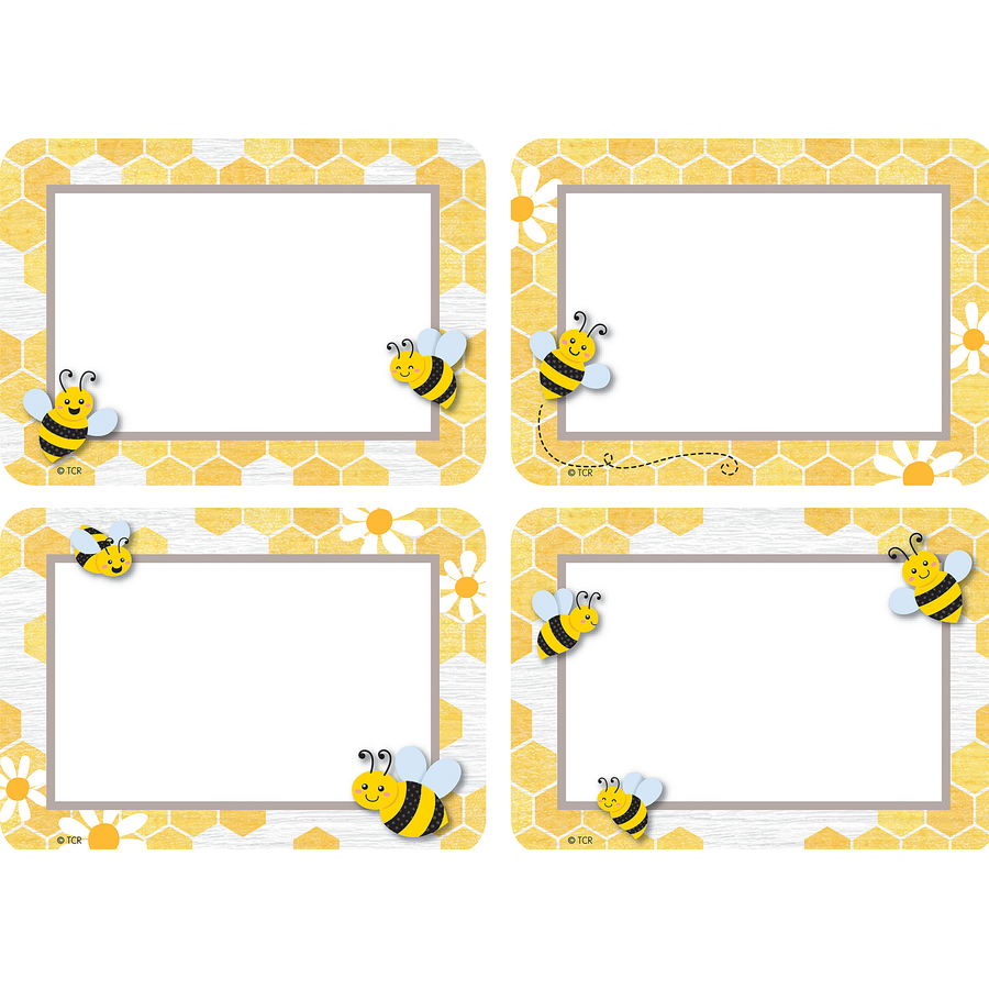 Buzzing Bees Name Tags/Labels - Multi Pack