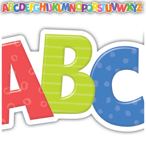 Colorful Alphabet Die Cut Border