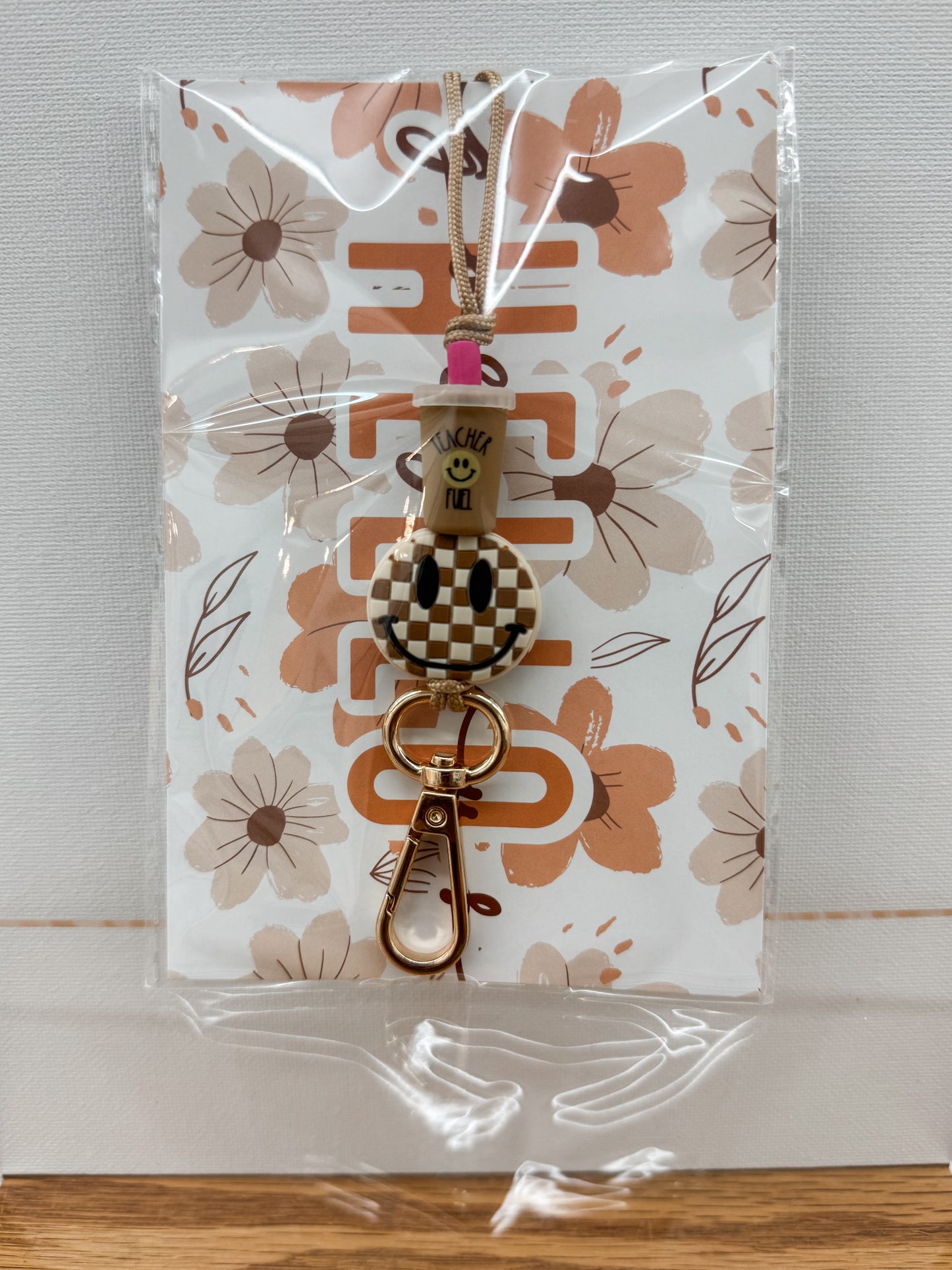 Teacher Fuel + Smiley Lanyard