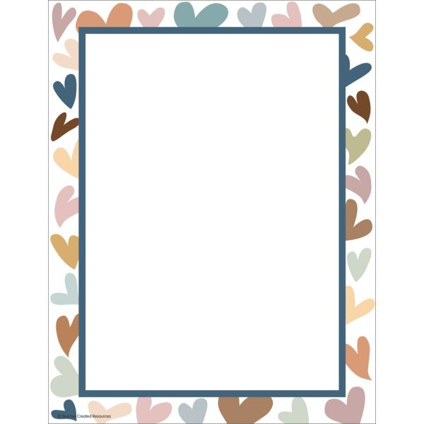 Everyone Is Welcome Hearts Computer Paper