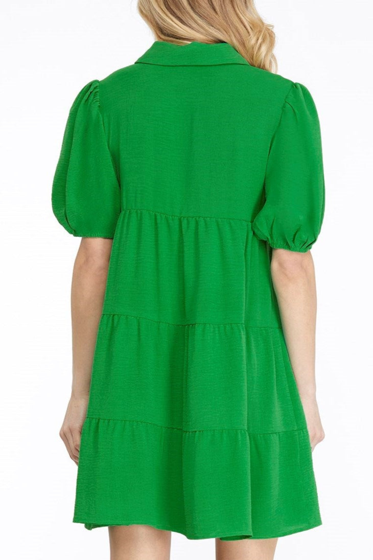 Lush Layered Green Dress
