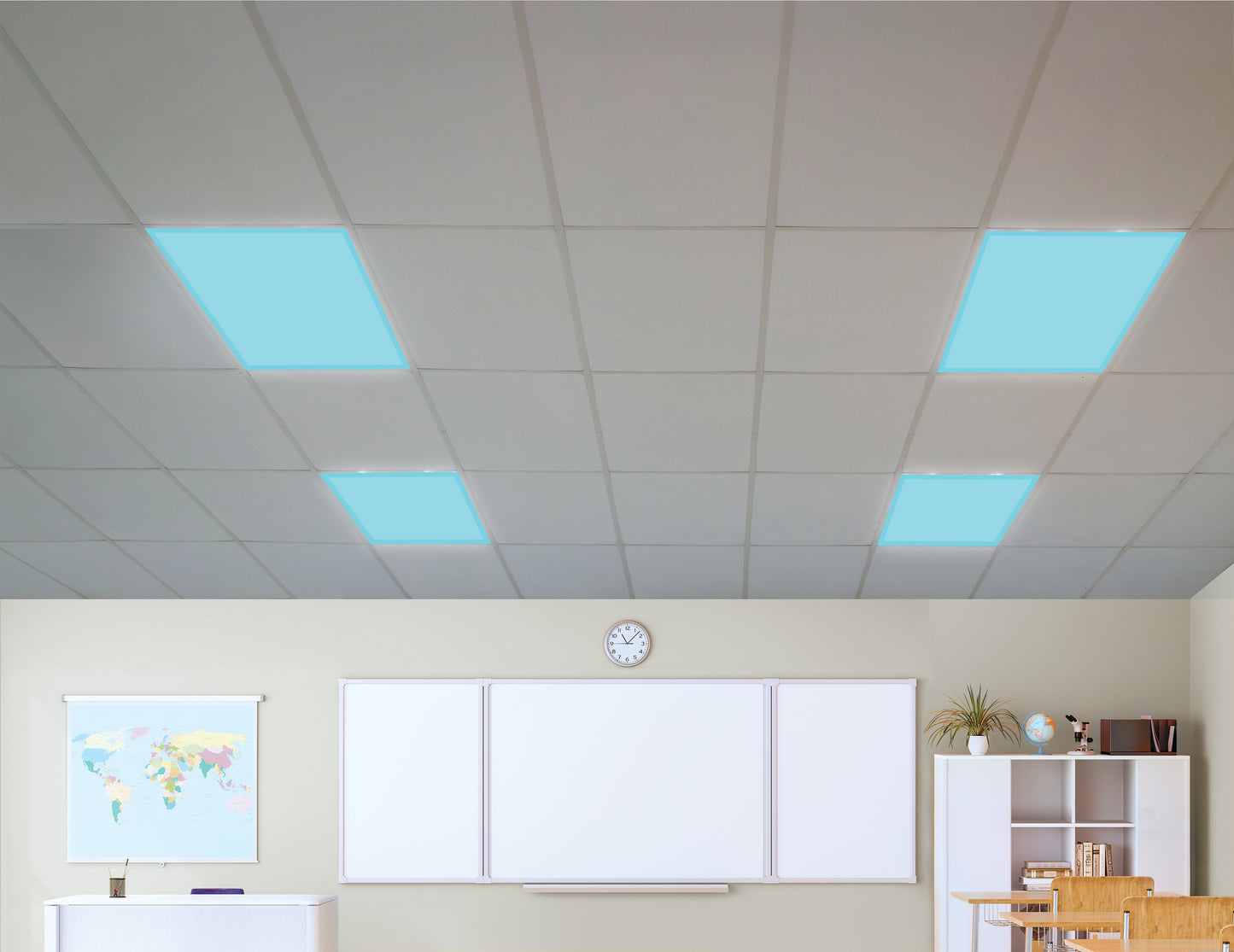 Liht Blue Calming Covers Ceiling Light Filters