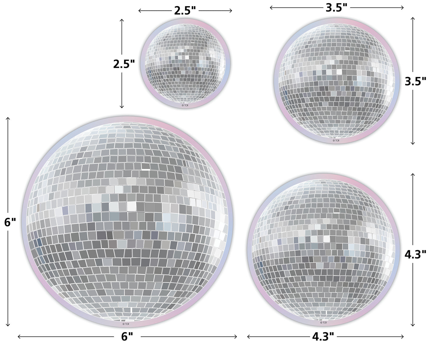 Disco Balls Accents - Assorted Sizes