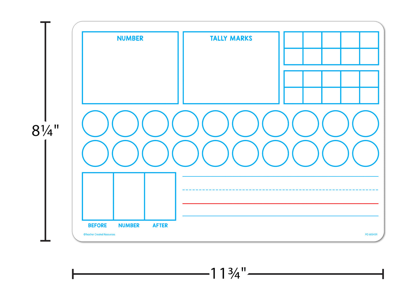 Double Sided Learning Numbers 1-20 Dry Erase Boards