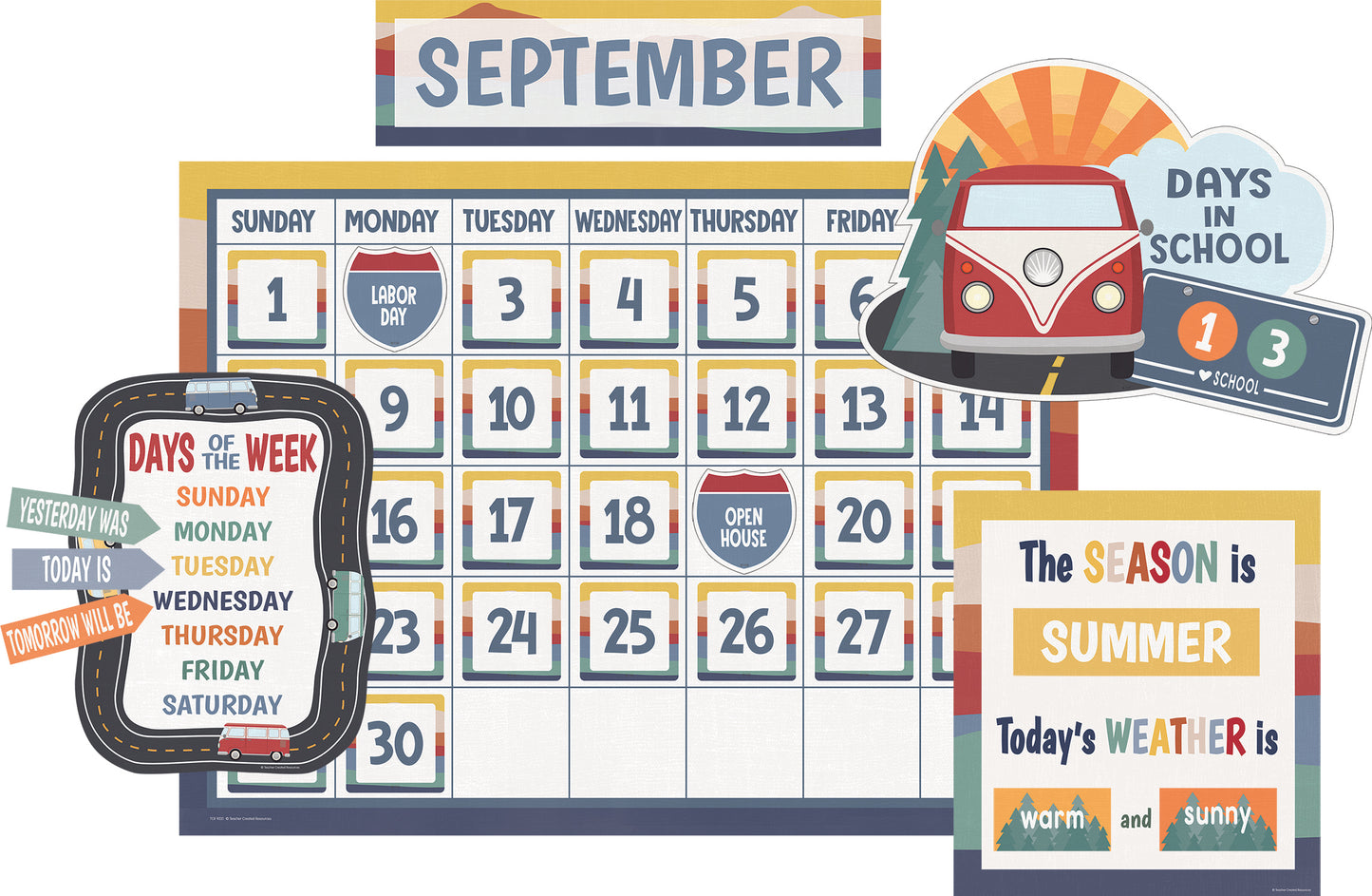 Moving Mountains Road Trip Calendar Bulletin Board