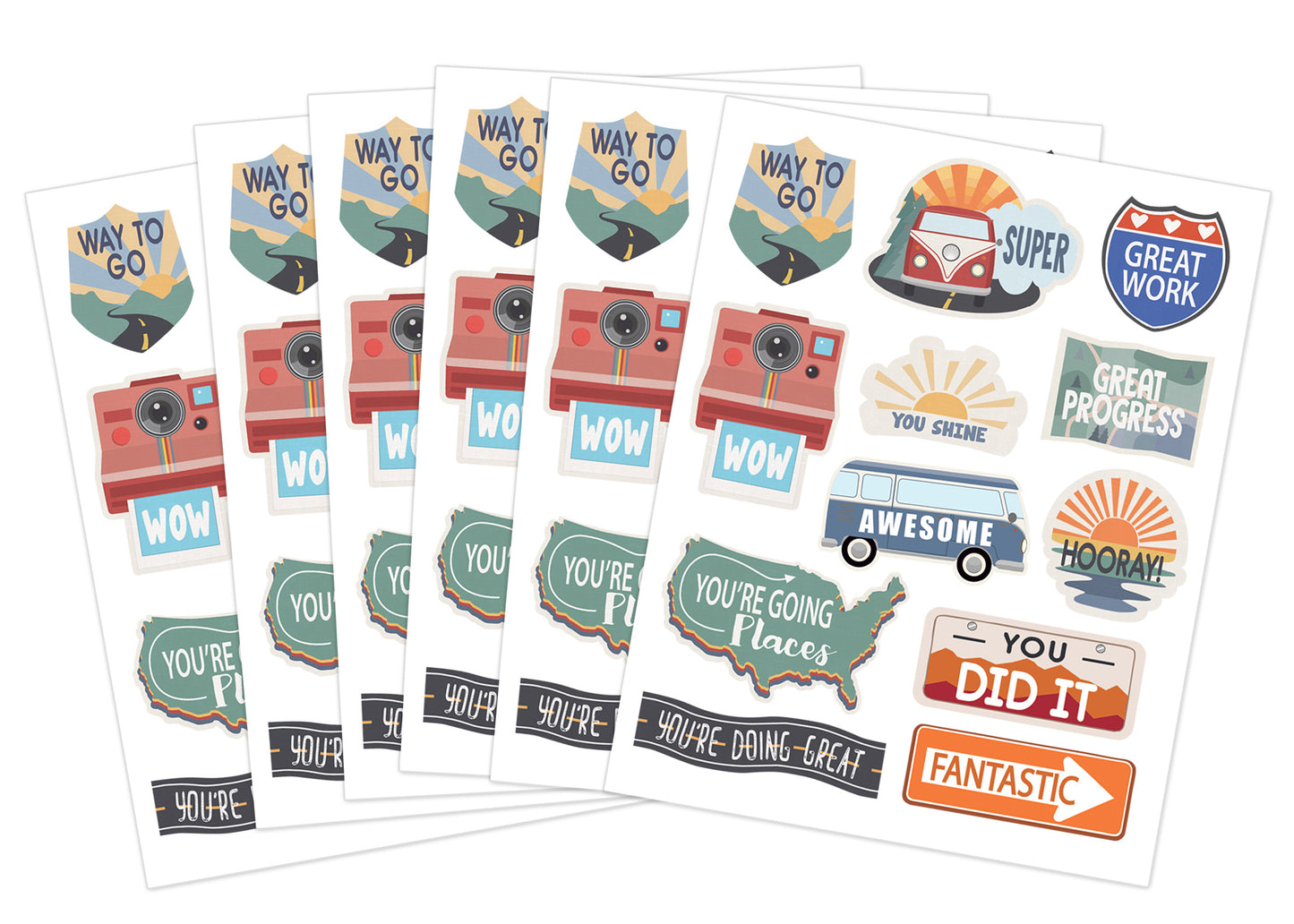Moving Mountains Road Trip Stickers