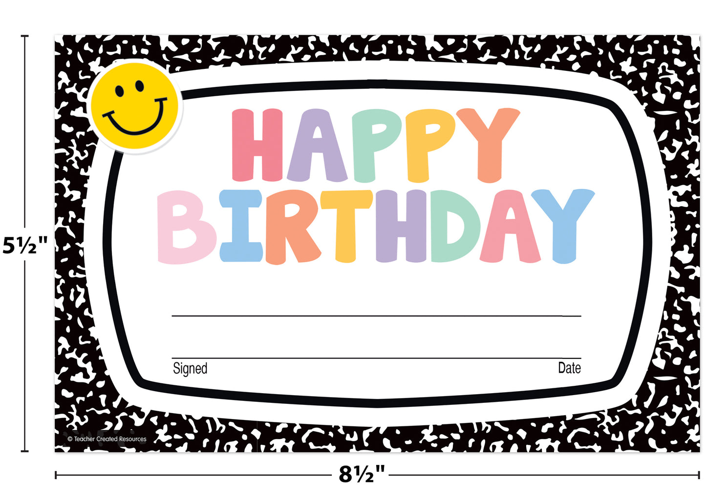 Cool For School Happy Birthday Awards