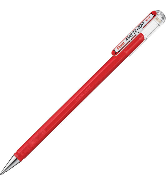 Pentel Mattehop Pens Singles Red