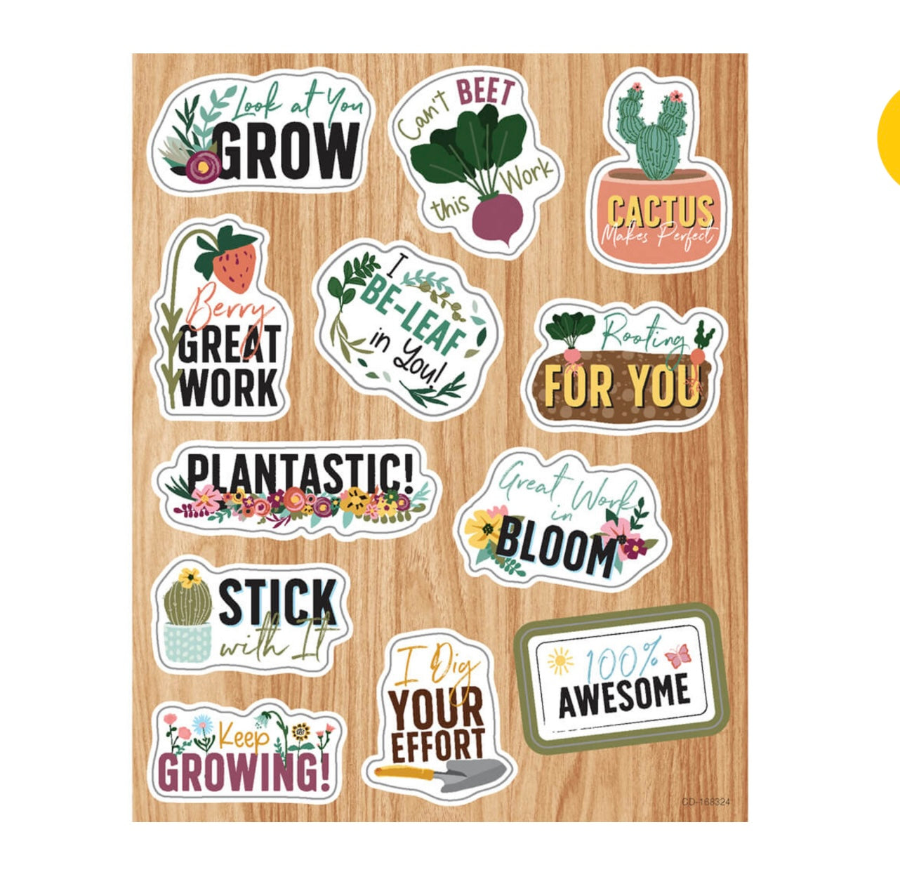 Grow Together Motivators Shape Stickers