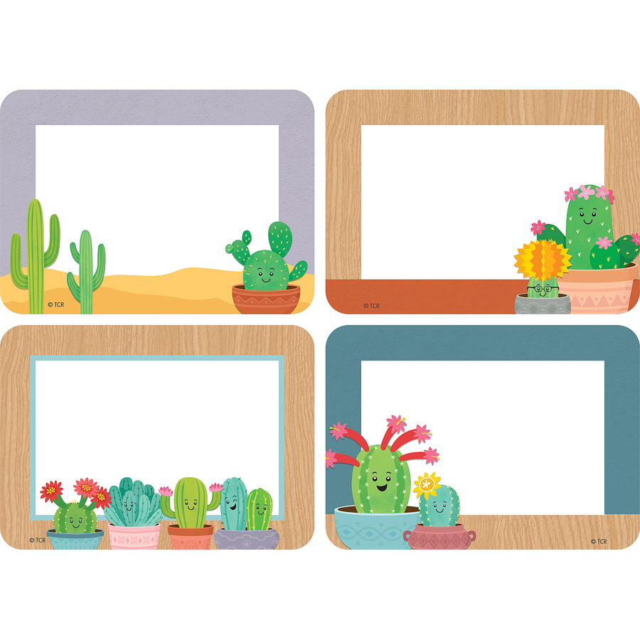 Happt Cactus Crew Name Tags/Labels - Multi Pack
