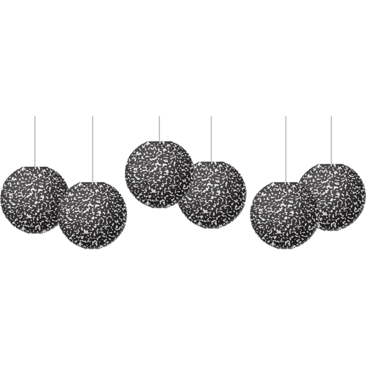 Composition 8" Hanging Paper Lanterns