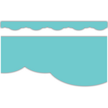 Light Turquoise Fancy Scallops Border Trim