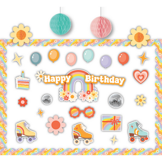 Roller Disco Birthday Create And Decorate Quick Kit