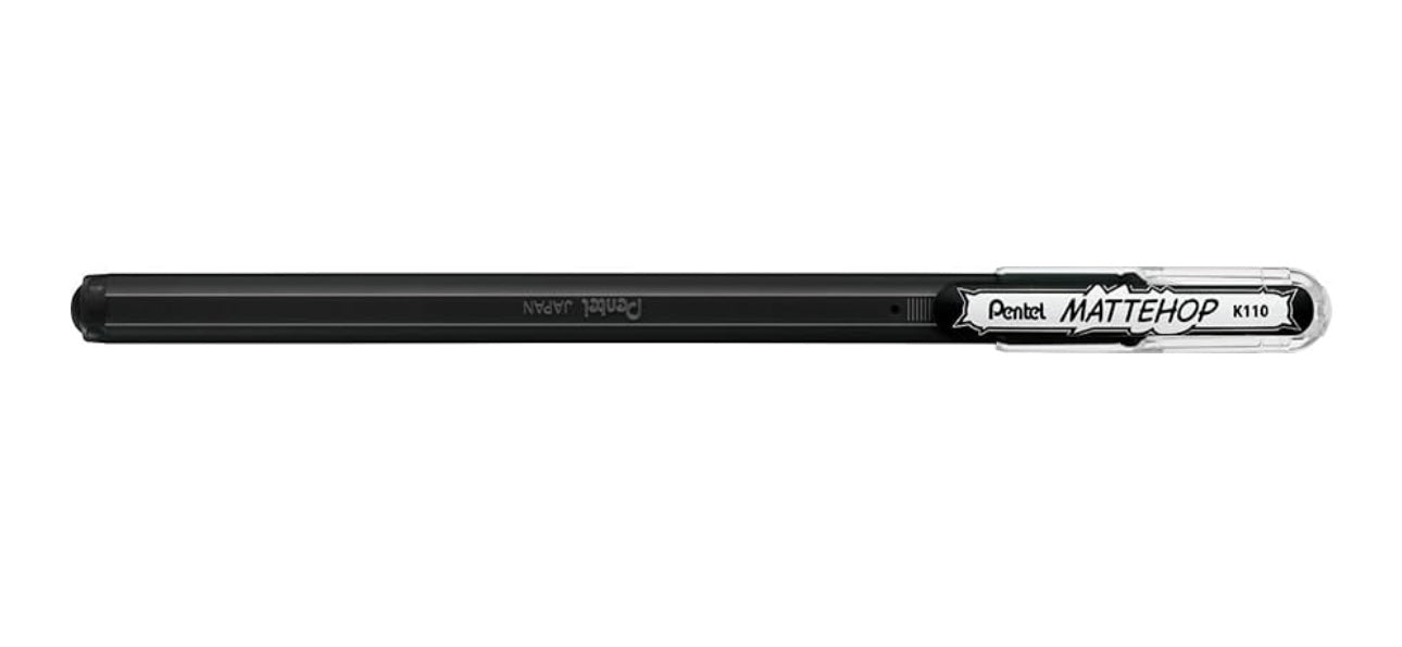 Pentel Mattehop Pens Singles Black