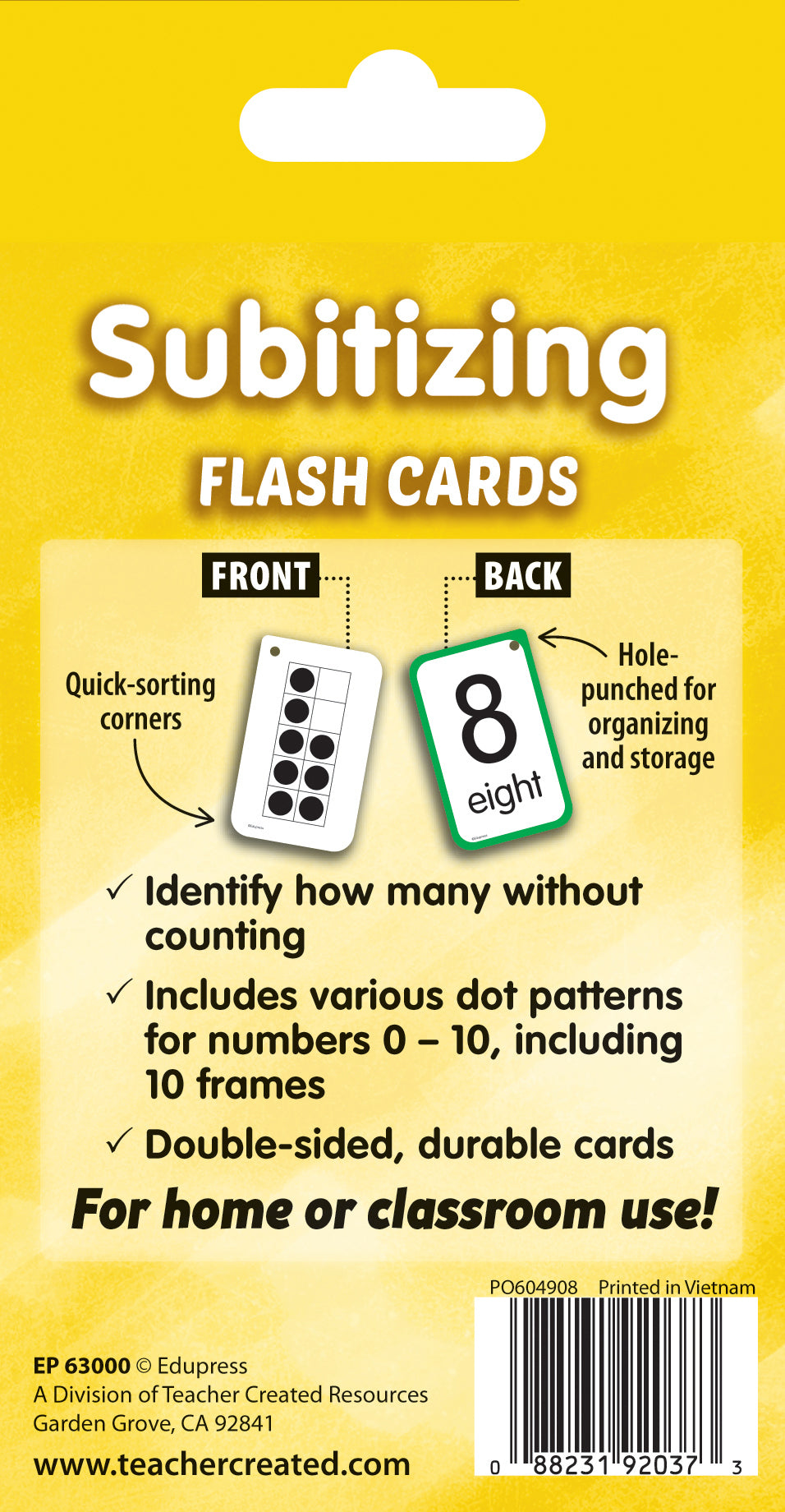 Subitizing Flash Cards