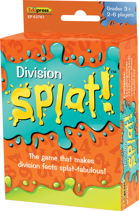 Math Splat Game: Divison