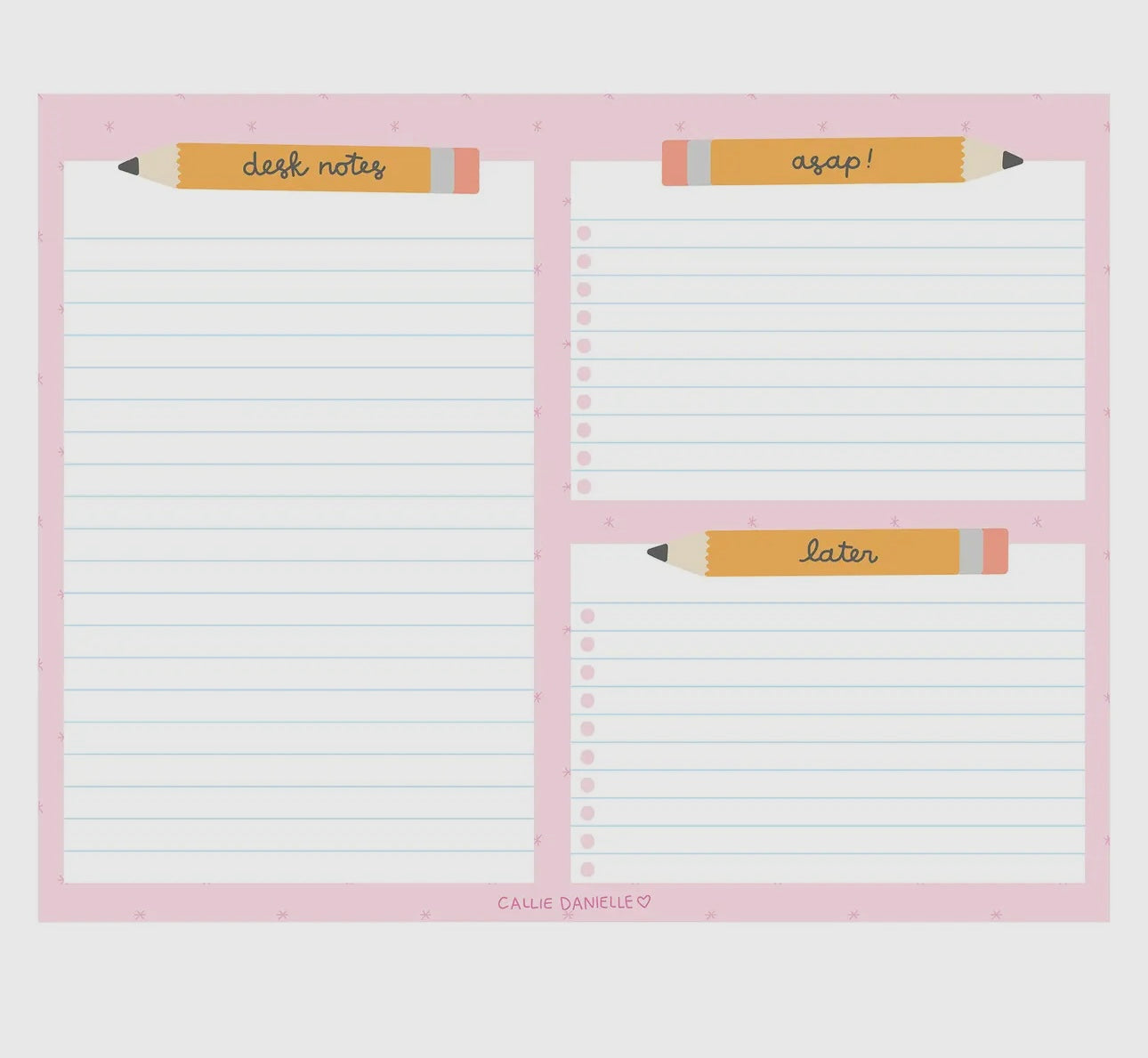 Pencil To-Do Desk Notepad