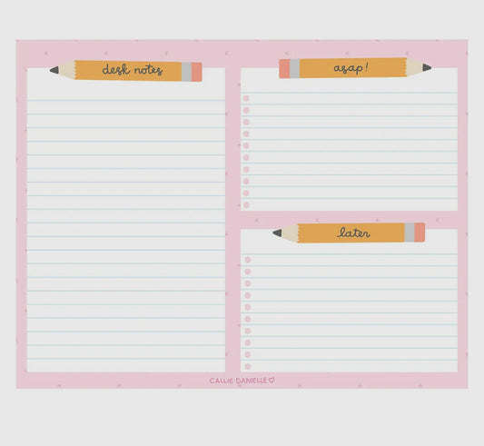 Pencil To-Do Desk Notepad