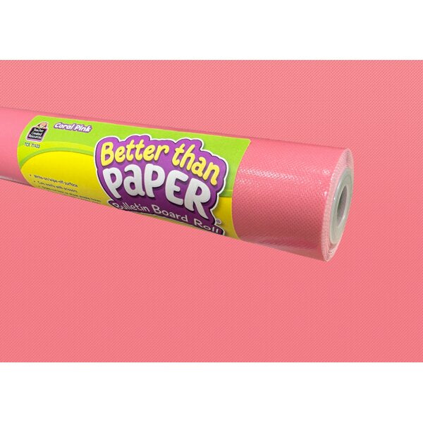 Better Than Paper Coral Pink Bulletin Board Roll