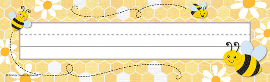 Buzzing Bees Flat Name Plates