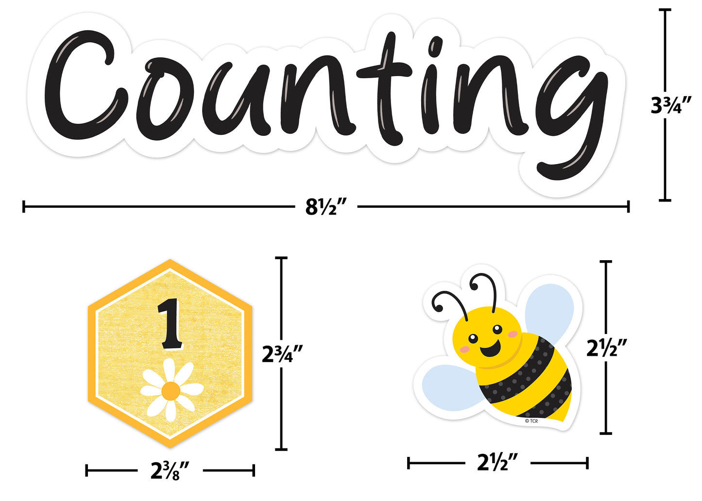 Buzzing Bees Counting to 100 Days Mini Bulletin Board