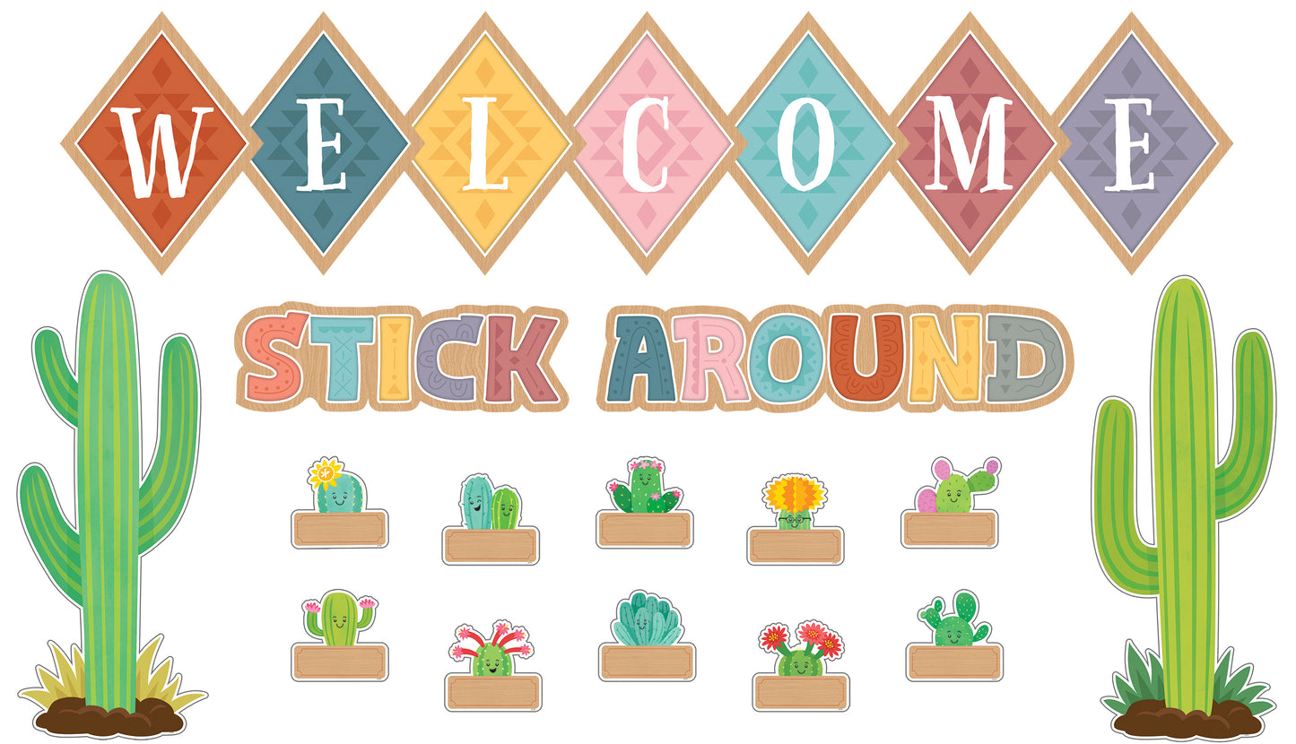 Happy Cactus Crew Welcome Bulletin Board