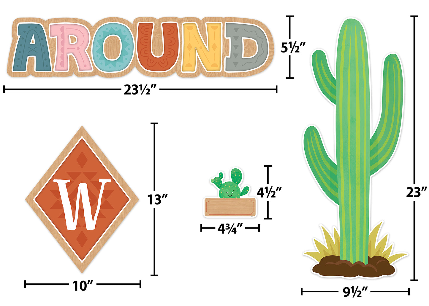 Happy Cactus Crew Welcome Bulletin Board