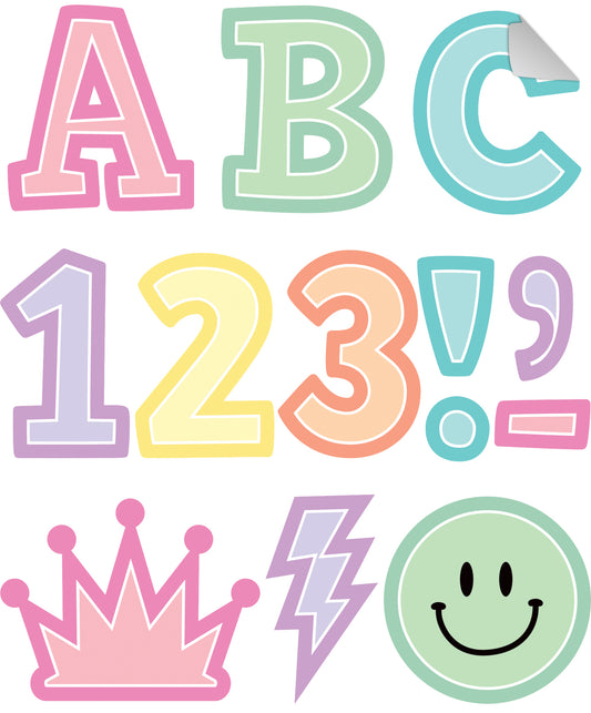 Pastel Pop 2" Bold Block Self-Adhesive Letters Uppercase